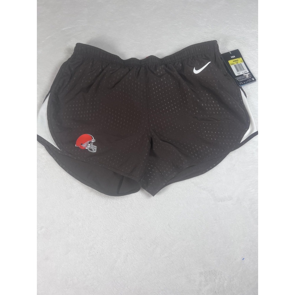 Cleveland Browns Shorts Womens Small Brown NFL Football Nike Dri-FIT Running